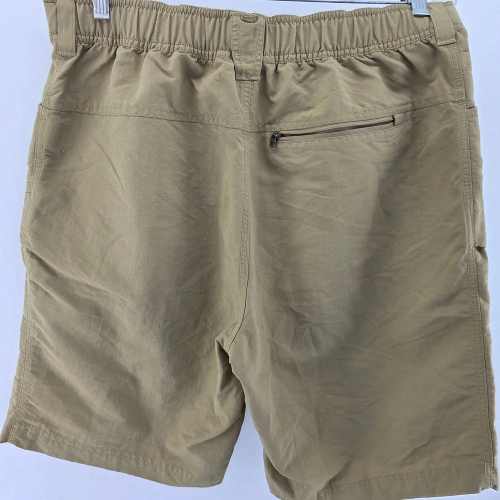 The North Face Class V Cargo Shorts Mens L Khaki Belted Hiking Outdoor NF0A2WL9